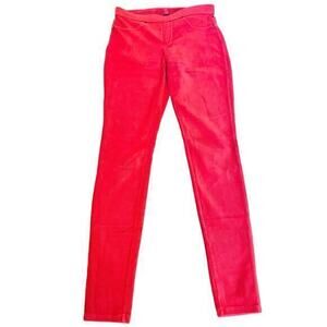HUE Corduroy Stretch Orange & Red Color Skinny Pants / Leggings‎